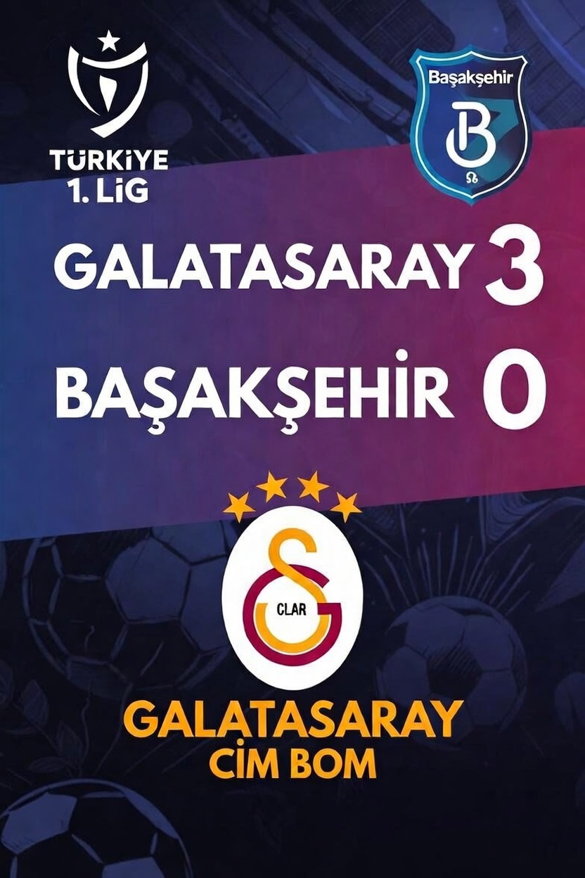 Galatasaray, Rams Başakşehir’i 3-0 mağlup etti